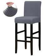 Solid Color Short Back Chair Cover