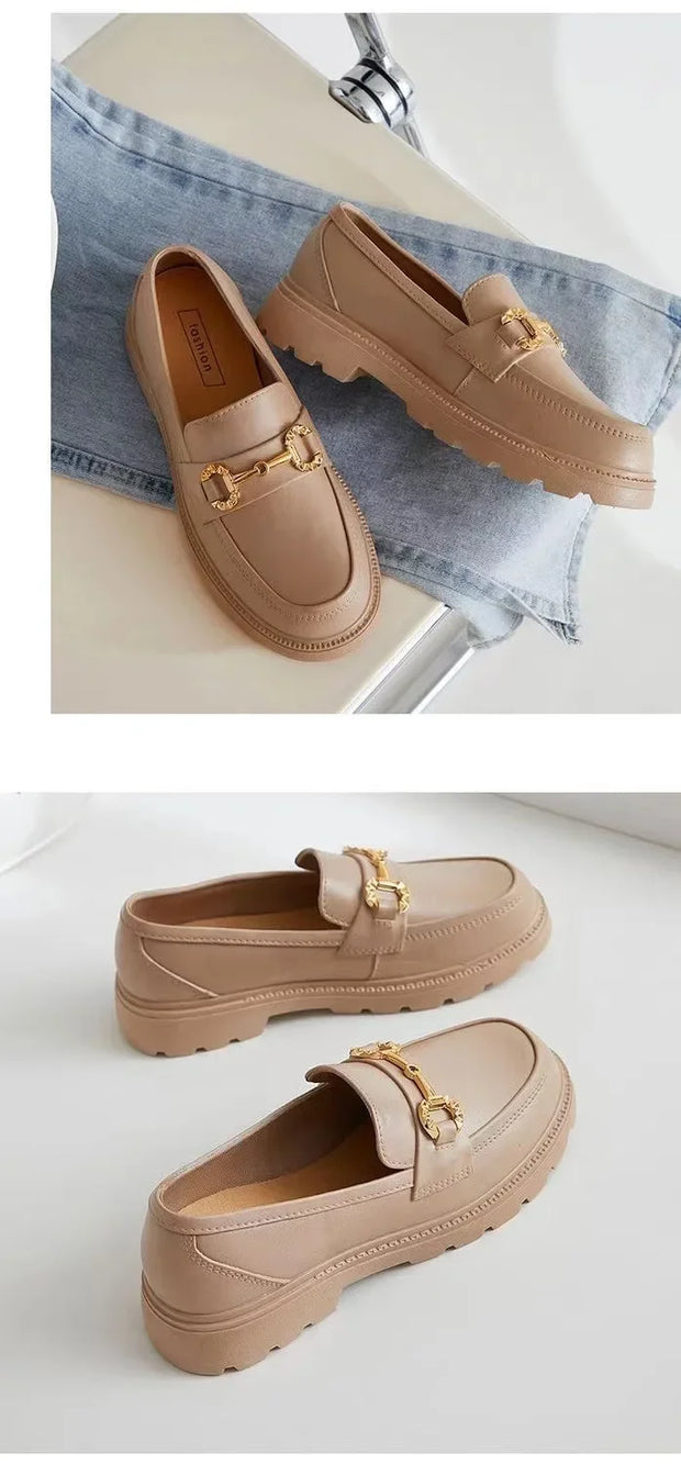 Platform Slip-On Loafers Women
