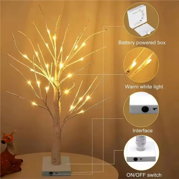 24-LED Birch Tree Decorative Light