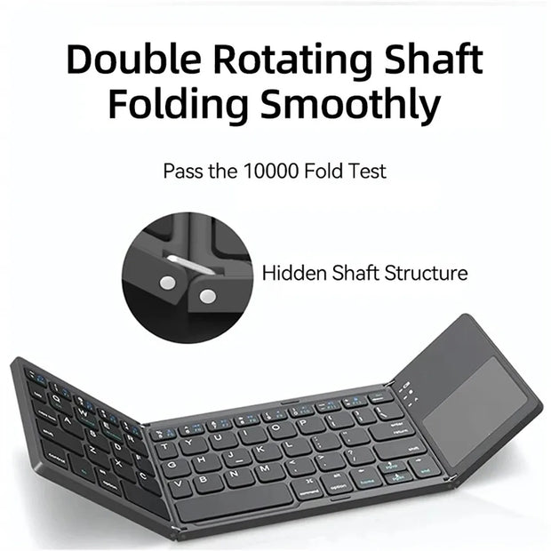 Foldable Wireless Bluetooth Keyboard