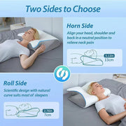 2-in-1 Memory Foam Neck Pillow