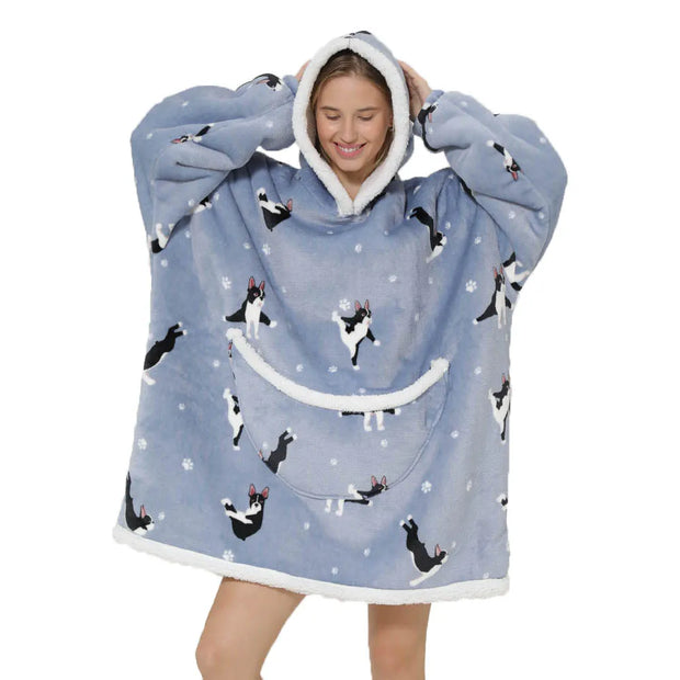 Cartoon Oversized Hoodie Blanket