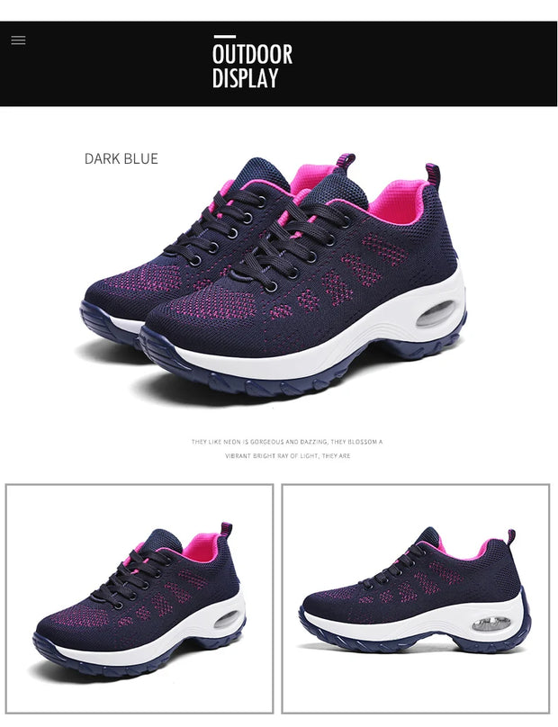 Women’s Breathable Platform Walking Shoes