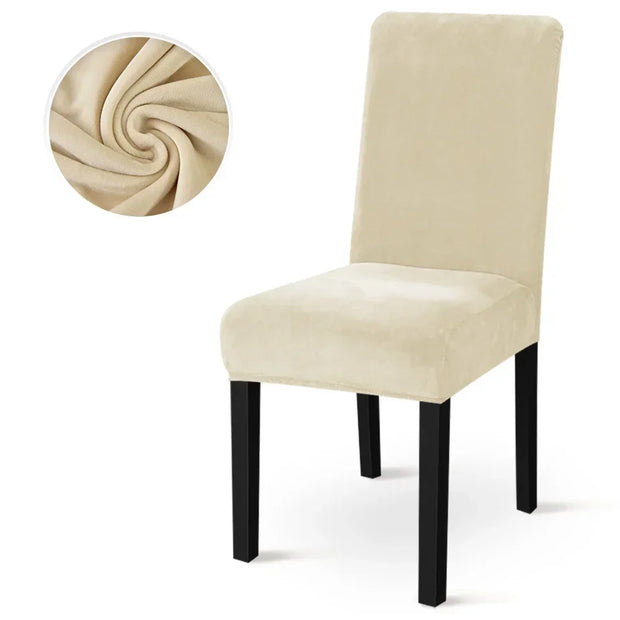 Winter Velvet Dining Chair Cover