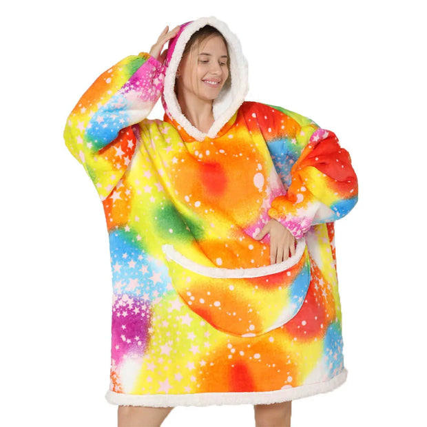 Cartoon Oversized Hoodie Blanket
