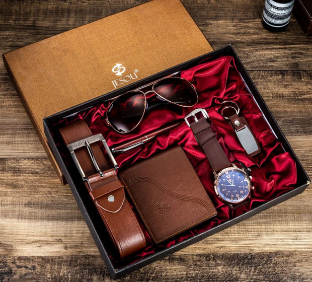 Men's Watch, Belt & Wallet Set