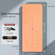 Anti-Tear Yoga Mat with Carrying Strap & Bag