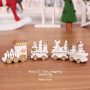 Wooden Christmas Train Decor