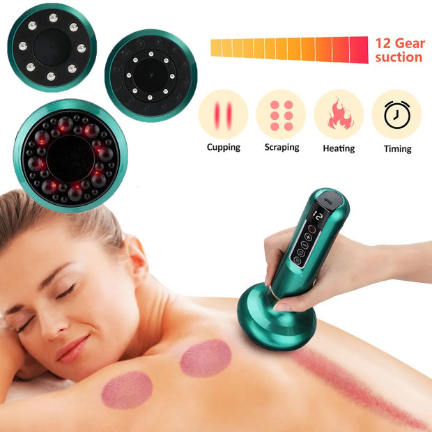 12-Gear Electric Vacuum Cupping Massager