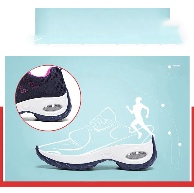 Women’s Breathable Platform Walking Shoes