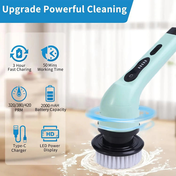 9-in-1 Wireless Electric Cleaning Brush