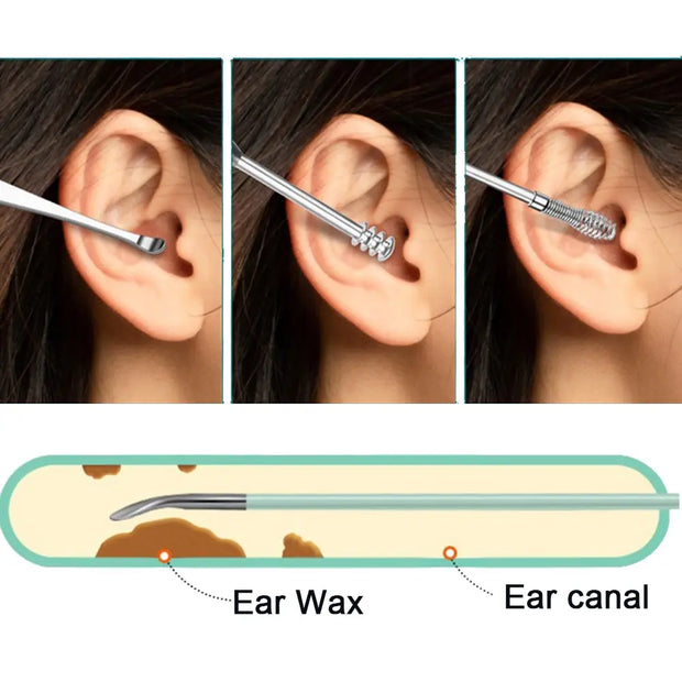 6Pcs/Set Ear Wax Pickers