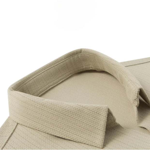 Solid Color V-Neck Shirt