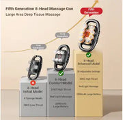 8-Head Deep Tissue Massage Gun