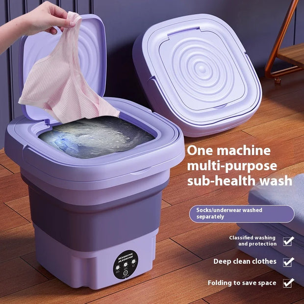 8L Foldable Mini Washer Dryer
