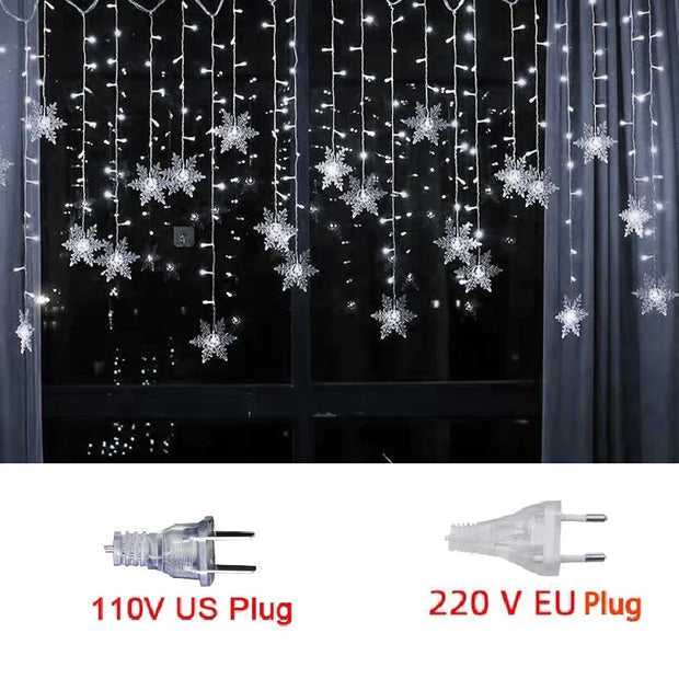 3.2M LED Snowflake String Lights