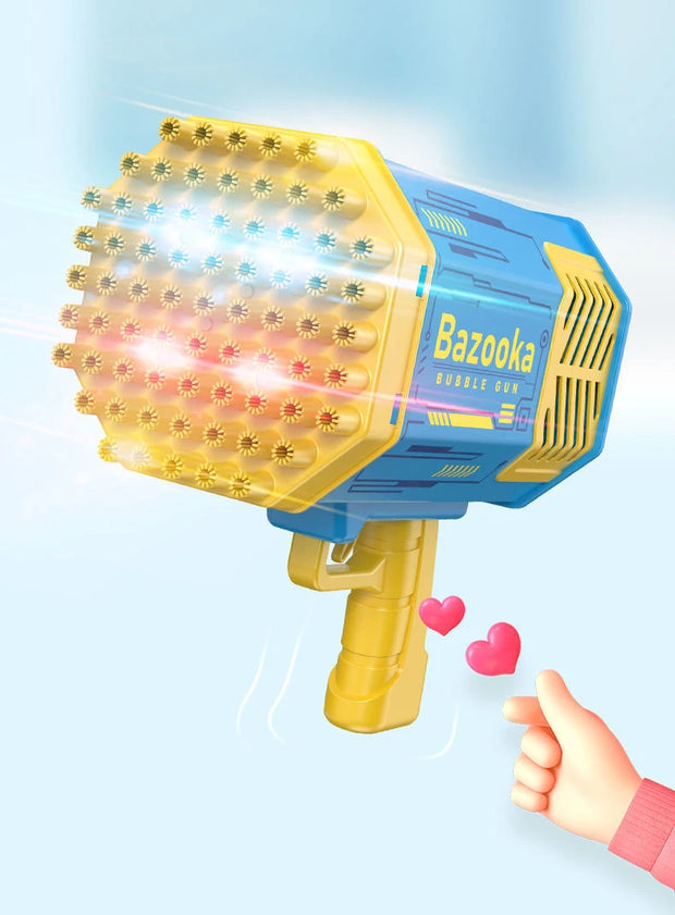 69-Hole Light-Up Bubble Gun