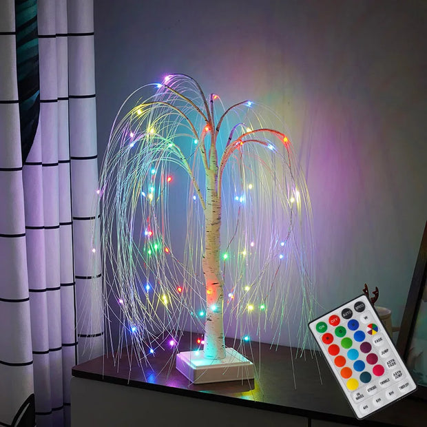 16-Color LED Willow Lamp