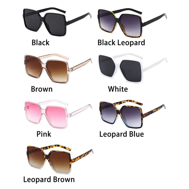 Oversized Retro Square Sunglasses