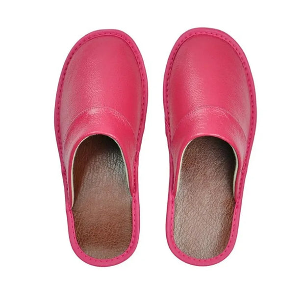 Classic PU Leather Indoor Slippers