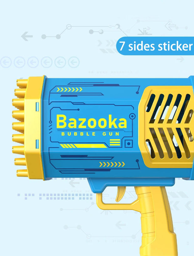 69-Hole Light-Up Bubble Gun