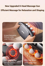 8-Head Deep Tissue Massage Gun