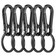5PCS Metal Gourd Buckle Keychain – Durable Carabiner Hooks for Keys & Gear