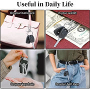 5PCS Metal Gourd Buckle Keychain – Durable Carabiner Hooks for Keys & Gear